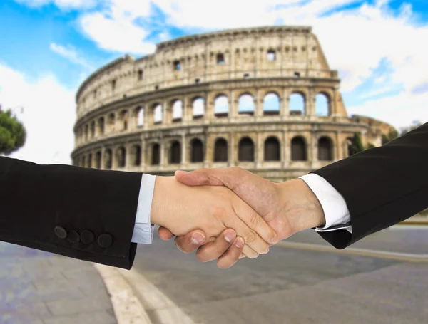 Business men in Rome — Stock Photo, Image