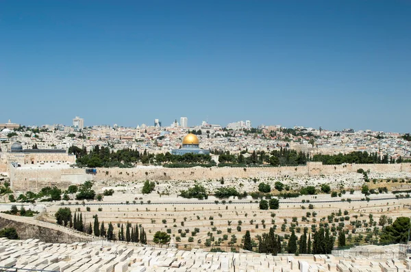 耶路撒冷的全景 — 图库照片