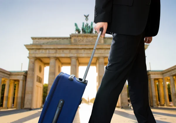 Businessman in berlin city — Stock Photo, Image