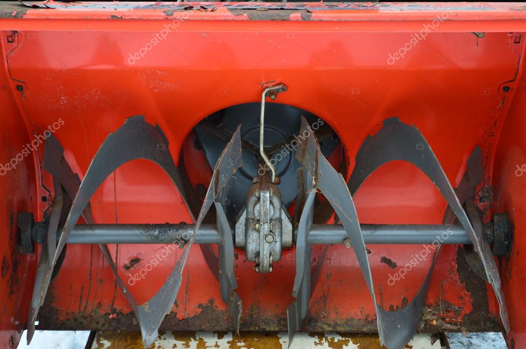 Closeup of snowblower auger — Stock Photo © maiakennedy 21540109
