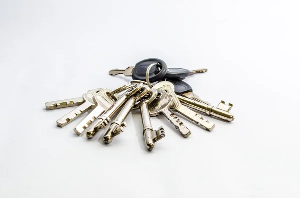 Um monte de chaves — Fotografia de Stock