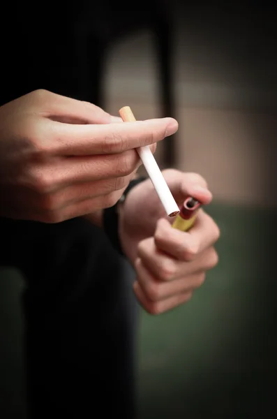 Курение вредная привычка — стоковое фото