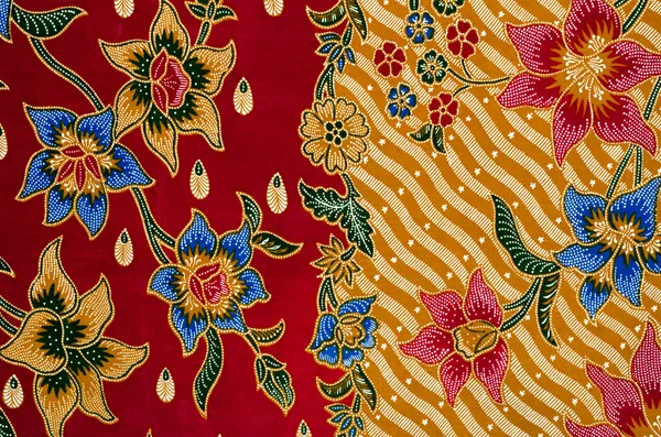 Patrón y Textil Batik —  Fotos de Stock