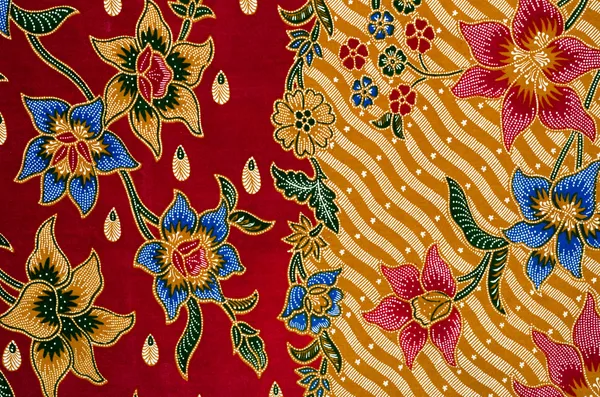 Pattern and Batik Textile — Stock Photo, Image