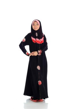 Siyah giyen muslimah kadın