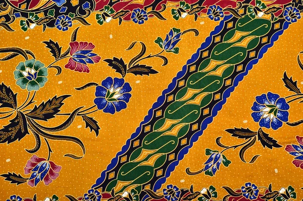 Vzor a Batikované textilní — Stock fotografie