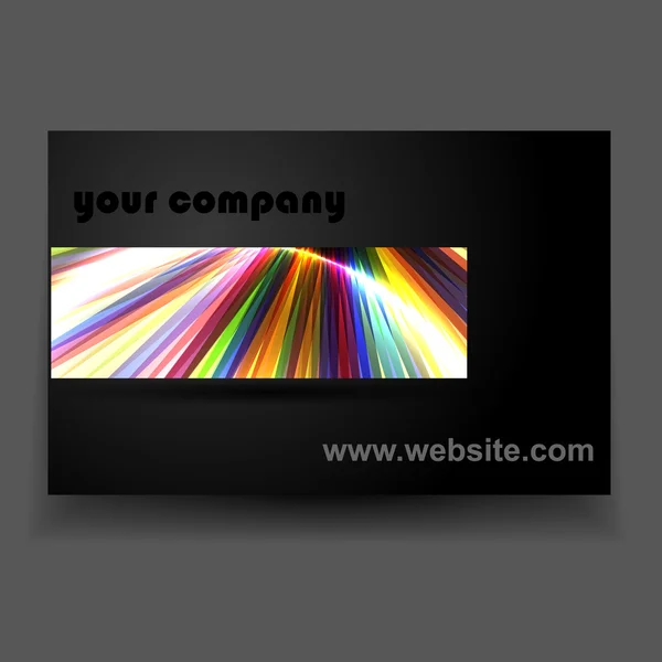 Vector shiny business card — Stock Vector