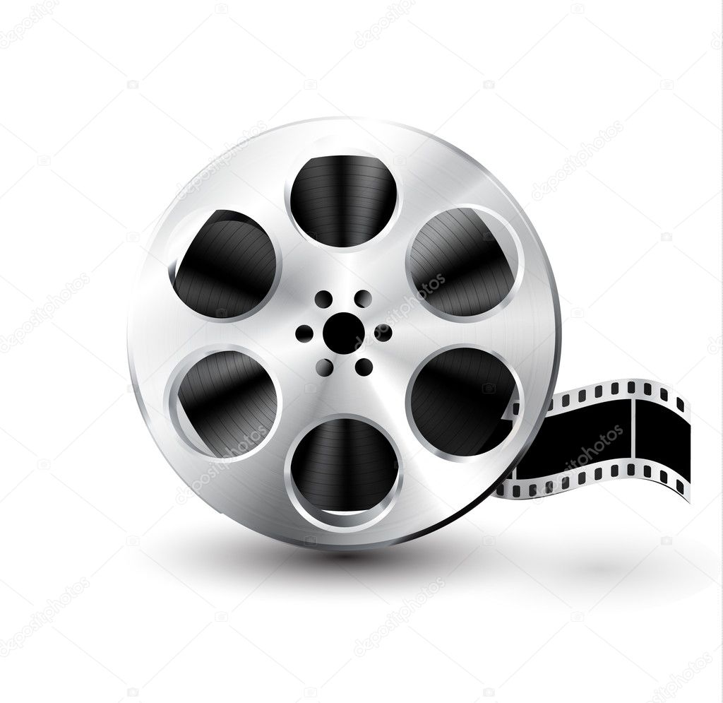 Vector film reel Stock Vector by ©YasnaTenDP 14366609