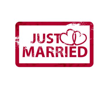 Sadece evli pul vektör