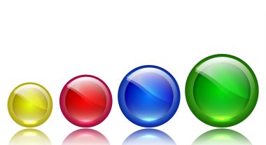 parlak vektör daireler