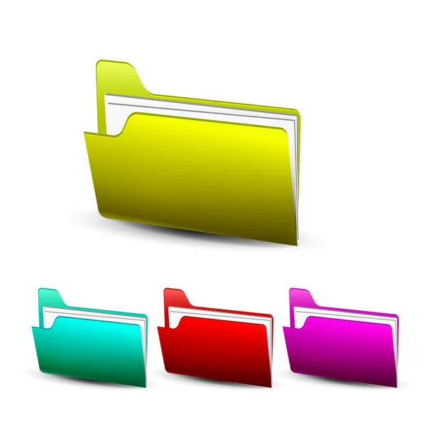 Pictograma folder vector — Vector de stoc