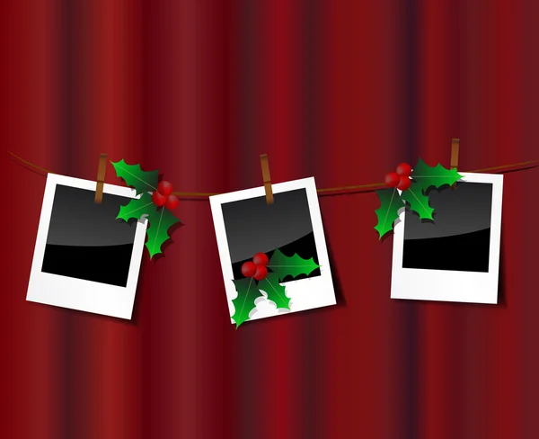 Vector foto de Navidad (scrapebook ) — Vector de stock