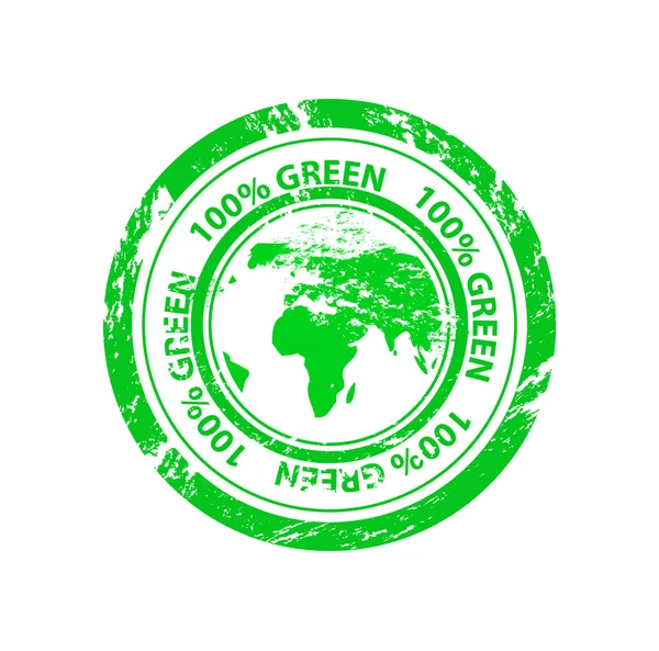 Grunge sello vectorial verde — Archivo Imágenes Vectoriales