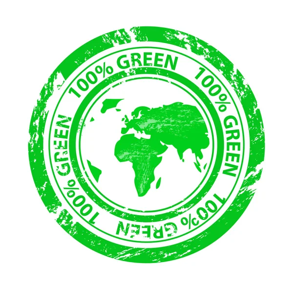 Грандж зелений векторний штамп — стоковий вектор