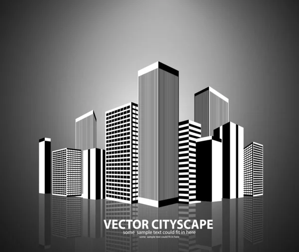 Paysage urbain vectoriel — Image vectorielle