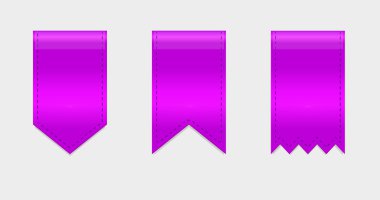 parlak vektör şeritler