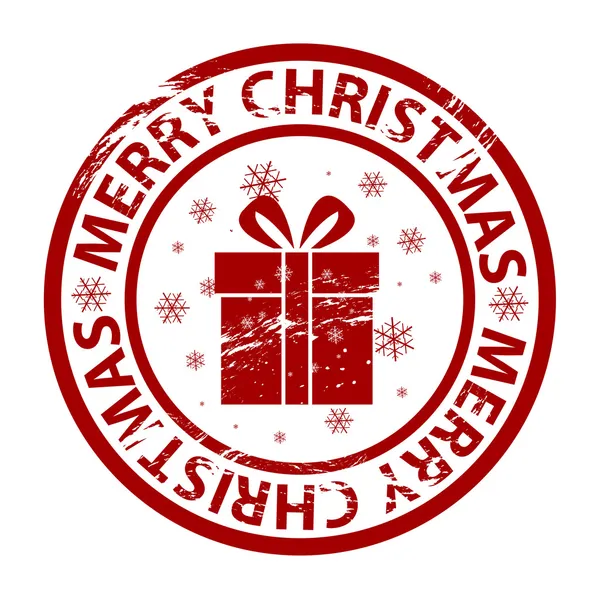 Vector sello de goma de Navidad — Vector de stock