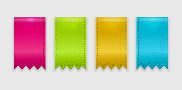 Glossy vector ribbons — Stock Vector