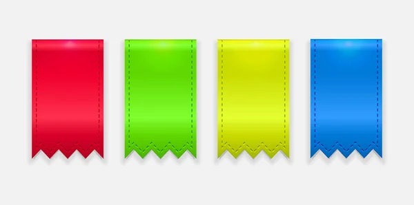 Glossy vector ribbons — Stock Vector