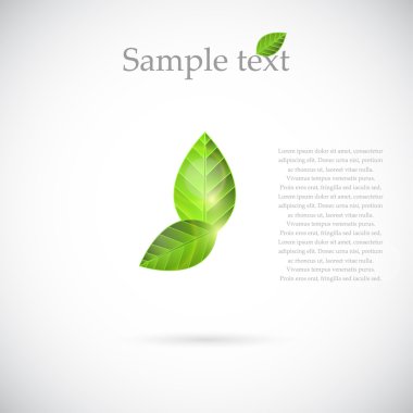 Vector green nature background
