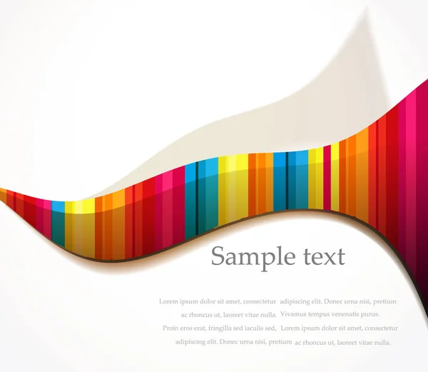 Vector rainbow wave background — Stock Vector