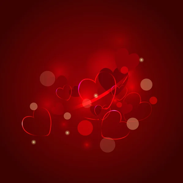 Vector corazón valentín fondo — Vector de stock