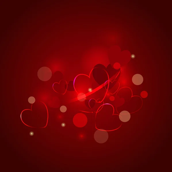 Vector heart valentine background — Stock Vector