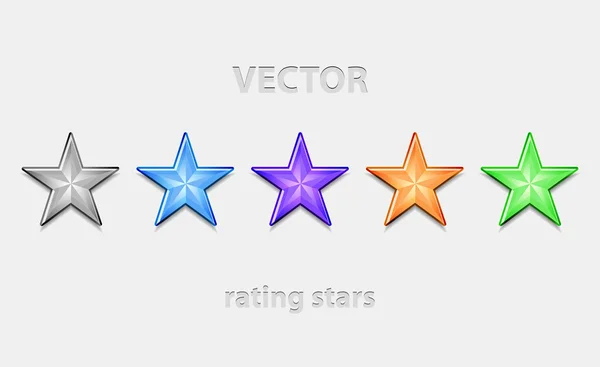 Estrelas vectoras brilhantes — Vetor de Stock