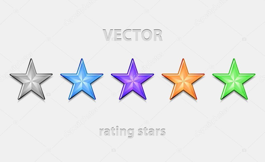 Shiiny vector stars