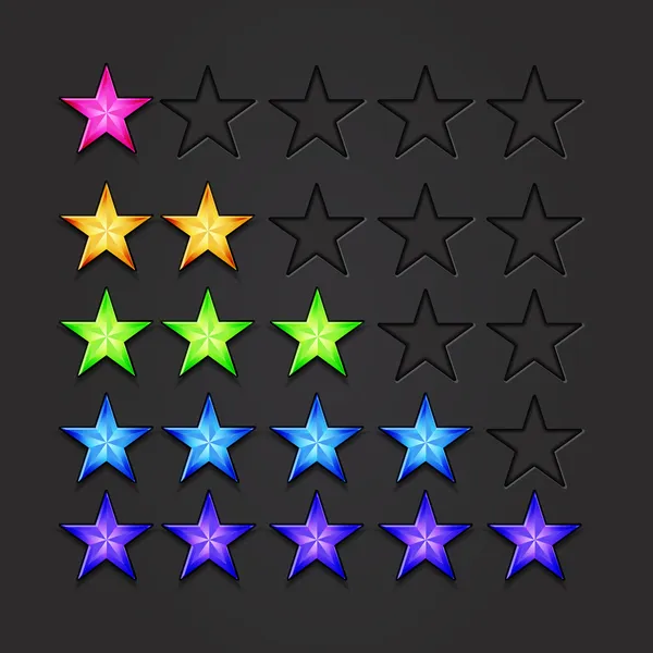 Vector estrellas brillantes — Vector de stock