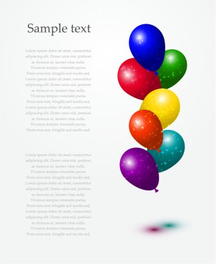 vektör sıcak hava balonları arka plan