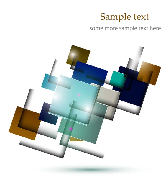 Fond de carrés brillants — Image vectorielle