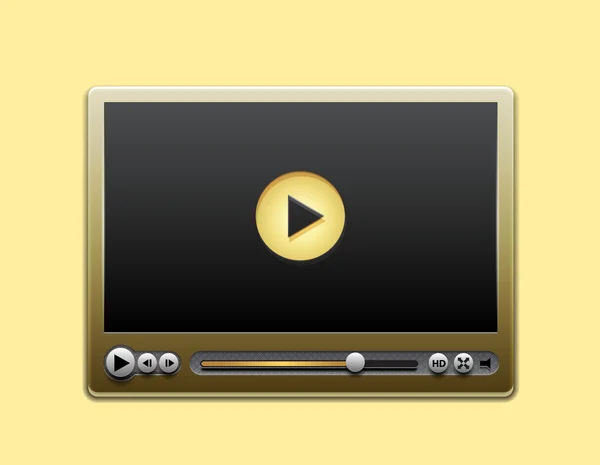 Vektorové media player — Stockový vektor