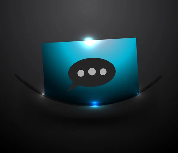 Διάνυσμα chat κουμπί — Διανυσματικό Αρχείο