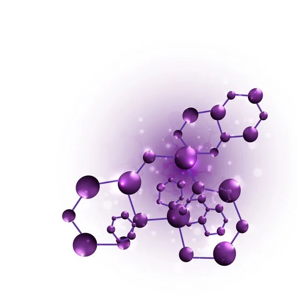 Fond de molécules vectorielles — Image vectorielle