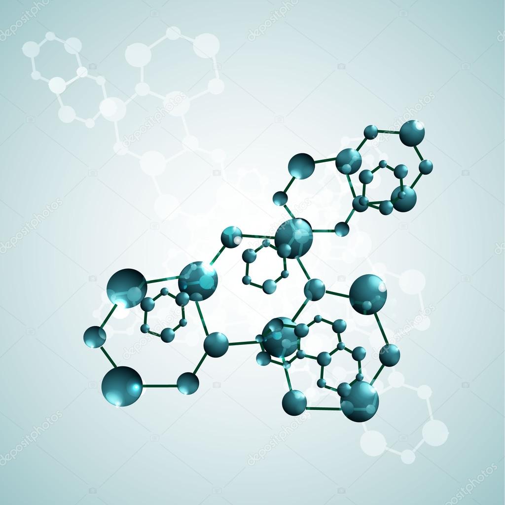 Vector molecules background