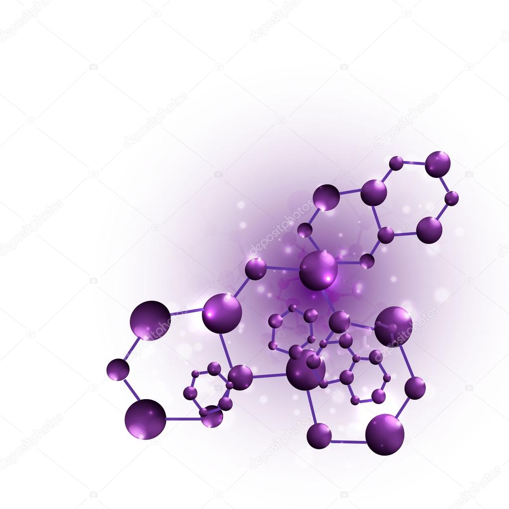 Vector molecules background