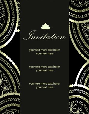 lüks davetiye şablonları vektör