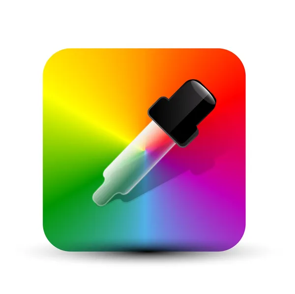 Vector color picker icon — Stock Vector