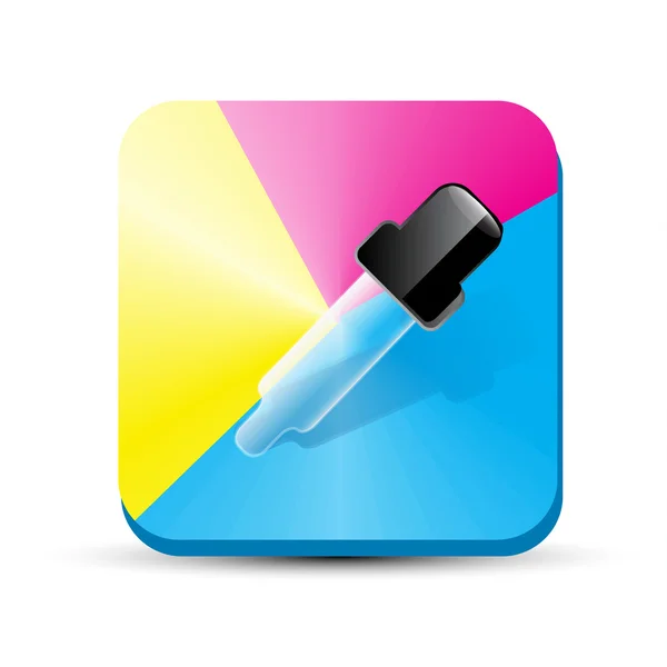 Vector color picker icon — Stock Vector