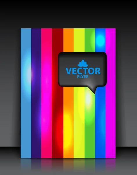 Folleto vectorial del arco iris — Archivo Imágenes Vectoriales