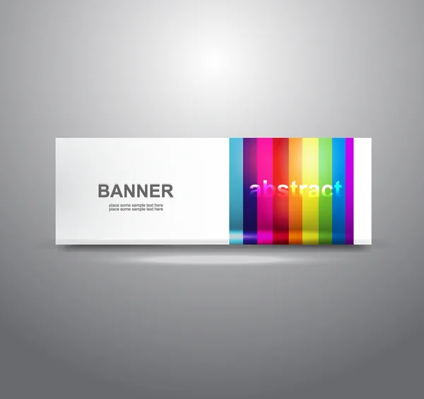 Vektor rainbow färgglada banner — Stock vektor