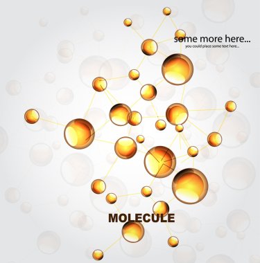 parlak turuncu molekülleri arka plan