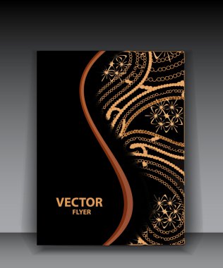 vektör desenli broşürü