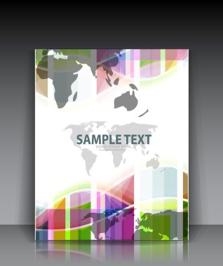 Vektör Dünya broşür şablonu