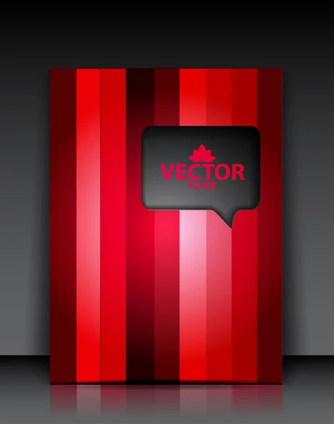 Vector speech bubble brochure — Stock Vector