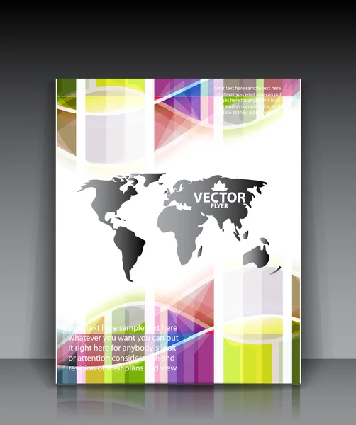 Vektör Dünya broşür şablonu