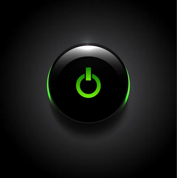 glowin yeşil güç düğmesi