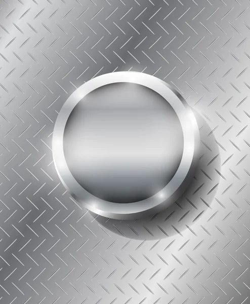 Bouton vecteur métal — Image vectorielle