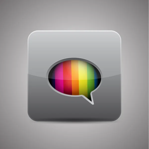 Messager vectoriel. icône de l'application chat — Image vectorielle